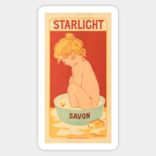 STARLIGHT SAVON by Belgian Artist Henri Meunier 1900 from Les Maitre de L'Affiches Series Sticker